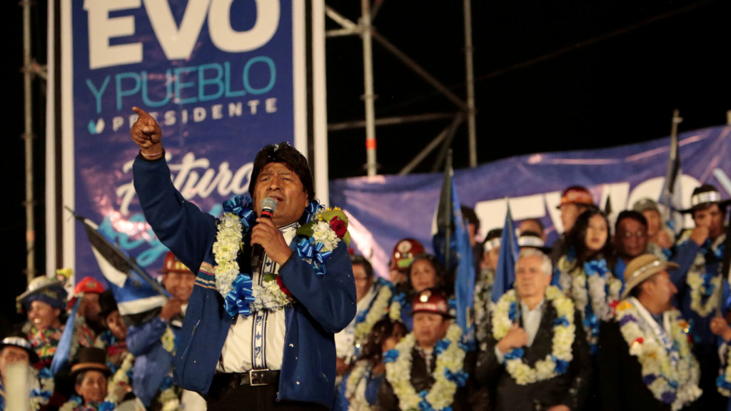 Evo Morales vence elecciones para su cuarto mandato. Foto Reuters